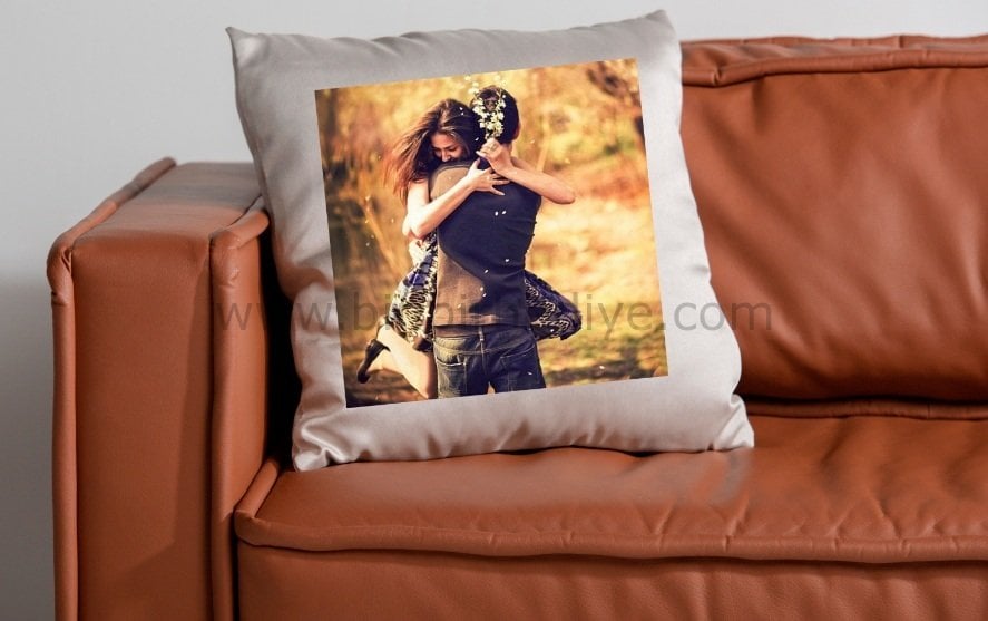 Fotoğraf Baskılı Kare Saten Yastık