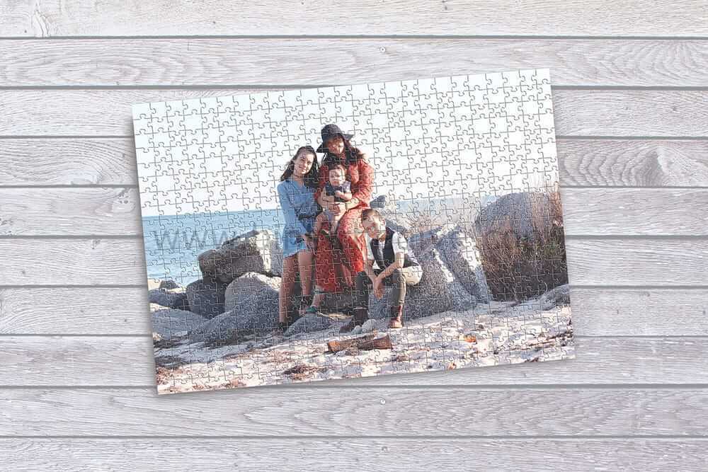 Kişiye Özel Fotoğraf Baskılı Dikdörtgen Puzzle 99 Parça