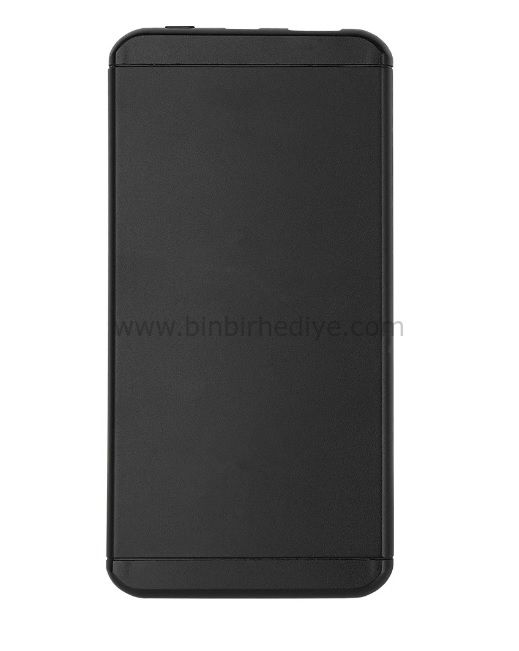 Kişiye Özel isim Baskılı 5000 mAh Siyah Powerbank