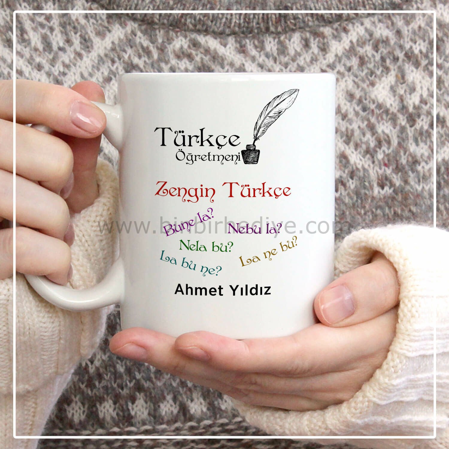 Türkçe Öğretmeni Kupa Bardak Model 4
