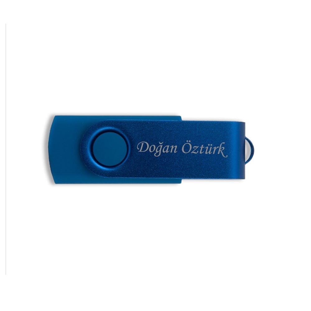 İsim Baskılı Kişiye Özel Flash Bellek Lacivert Renk 32 GB