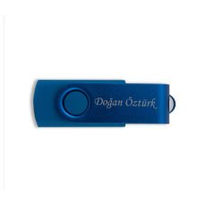 İsim Baskılı Kişiye Özel Flash Bellek Lacivert Renk 32 GB