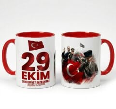 29 Ekim Cumhuriyet Bayramı Özel Tasarım Kupa Bardak Tasarım 1