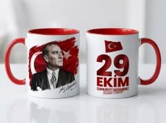 29 Ekim Cumhuriyet Bayramı Özel Tasarım Kupa Bardak Tasarım 2