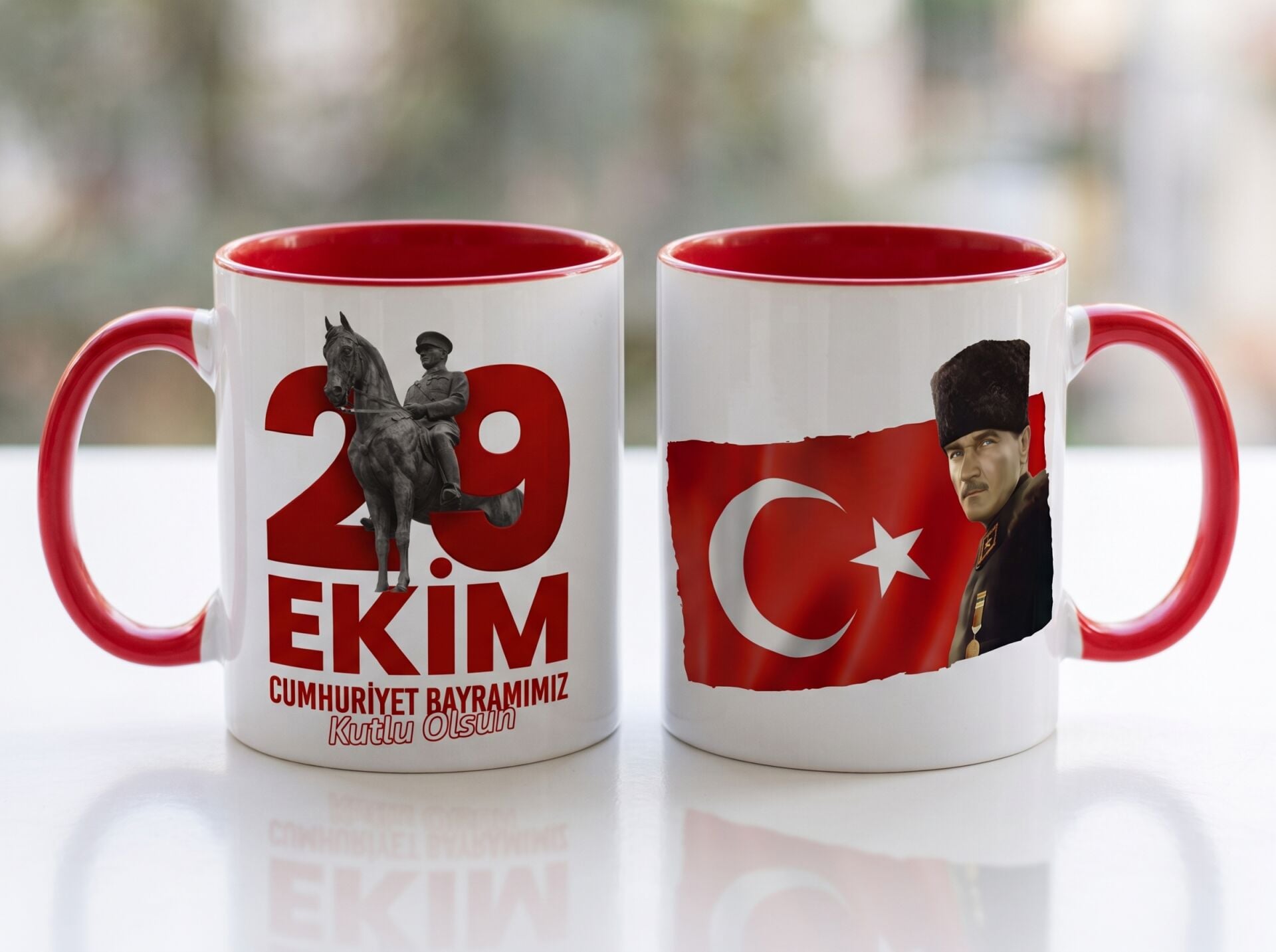 29 Ekim Cumhuriyet Bayramı Özel Tasarım Kupa Bardak Tasarım 5