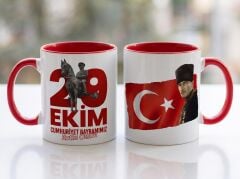 29 Ekim Cumhuriyet Bayramı Özel Tasarım Kupa Bardak Tasarım 5
