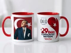29 Ekim Cumhuriyet Bayramı Özel Tasarım Kupa Bardak Tasarım 6